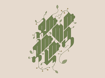 Herbaceous armenian letter lettering letters