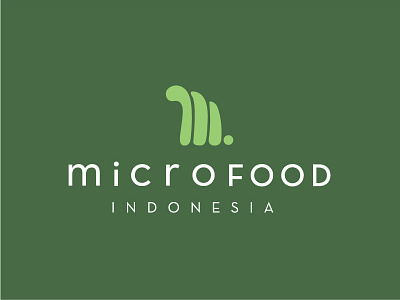 Microfood Indonesia Logo brand branding design garden home icon logo microgreens plant