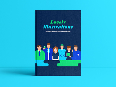 Lovely illustrations colorful cute flat fresh happy illust joy love neat world