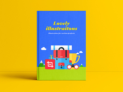 Flat illustrations for various projects colorful cute flat fresh happy illust joy love neat world