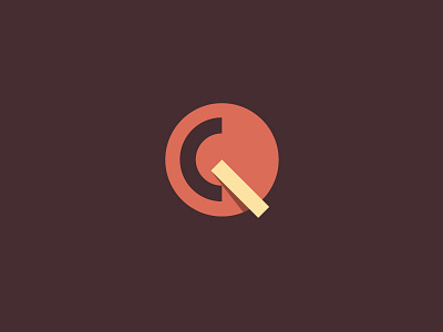CQ\ duotones dynamic lines logo minimal rebound shadow subtle