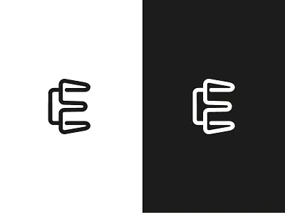 Letter E - minimal apps brand e icons letter logo logotype monogram