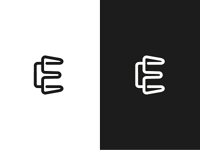 Letter E - minimal apps brand e icons letter logo logotype monogram