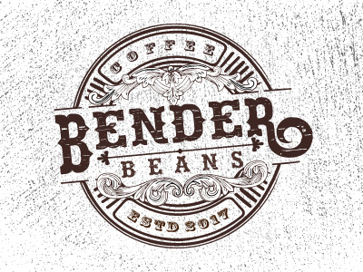 A classic logo bender classiclogo coffeeshoplogo design graphics logo vintagelogo