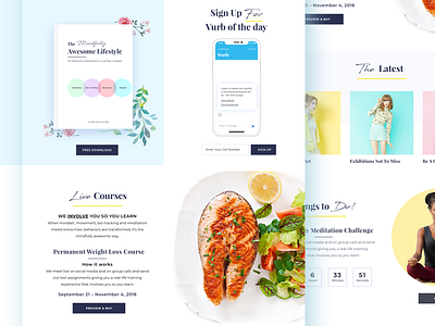 Vurb - Landing Page landing page minimalist ui ui design
