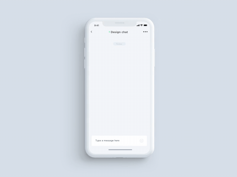 DailyUI (13 Day) Direct Messaging 013 ios app animat dailyui direct message principle sketch ui