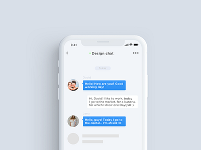 Direct Messaging app dauilyui direct ios messag ux