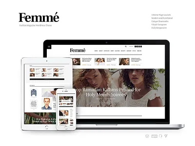 Femme | Online Magazine & Fashion Blog blogging fashion fashion blog w blog fashion shop fashionista instagram lifestyle online magazine wordpress theme