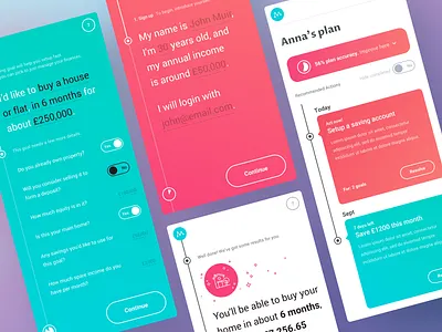 financial advisor - mobile clean dashboard financial fintech simple