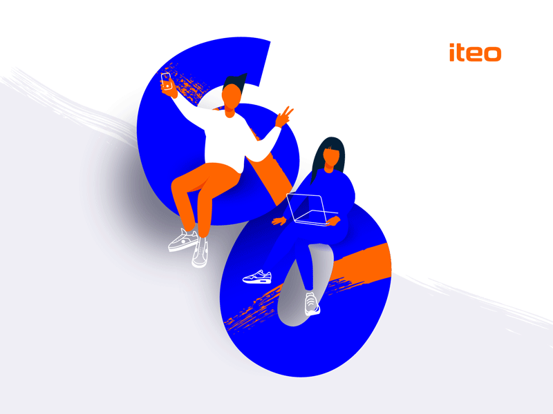 60! animation illustration iteo iteoteam mobile motion movement rig team