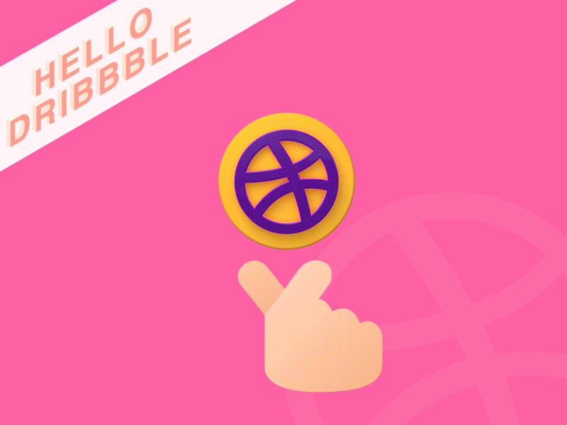 Hello,Dribbble!Hello,everyone! c4d gif illustraor photoshop