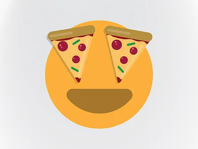 If you don't like Pizza, you're a weirdough. emoji flat design graphic graphic design pizza