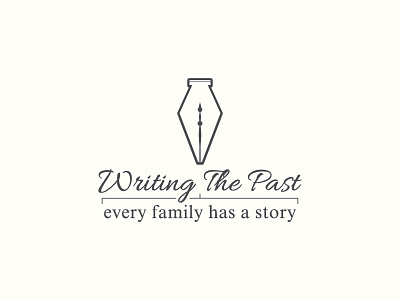 Writing the past brand identity branding genealogist identity logo logo design