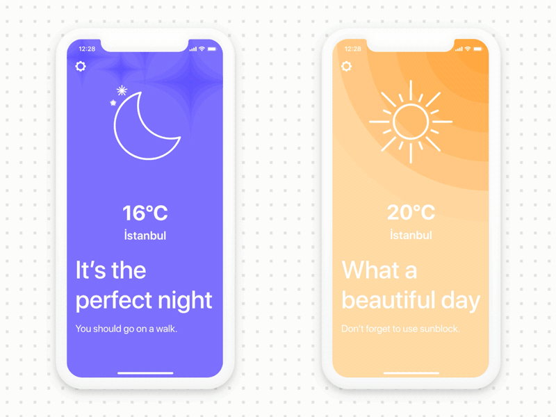 Minimal Weather animation minimal ui weather