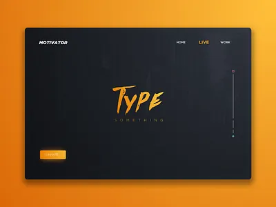 Type Something colour concept design gradient landing page sketch ui ux vibrant web