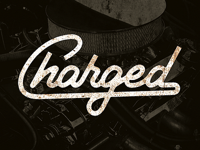 Charged pt. 2 calligraphy charged design garage graphic lettering ligature logo logotype simple typography