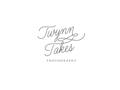 Twynn Takes Photography Stacked Logo branding logo photographer portrait photographer swoone wedding photographer