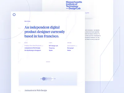 New Portfolio Website animation feijoa javascript parallax portfolio rellax svg typography