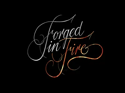 Fire calligraphy freehand handwriting handwritten kaligrafia lettering liternictwo litery powerscripts script typografia typography