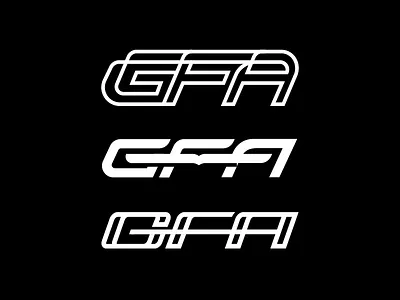 021318 a f g initials logo monogram monoline wings