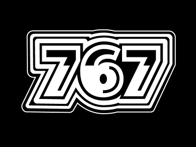 767 black and white lettering type typography