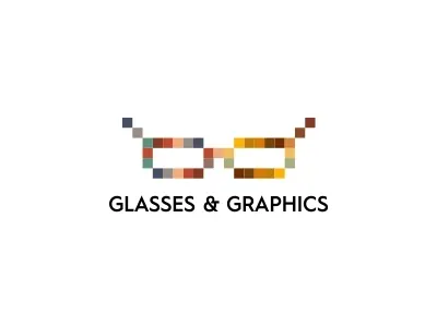 Glasses And Graphics art artistic colorful creative digital art draw glasses graphics logo mark minimalist surprise
