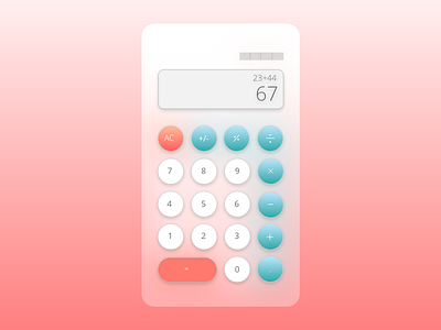 Daily UI Challenge 004 - Calculator 004 daily ui