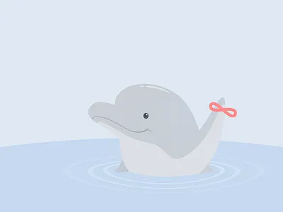 Reminder Dolphin dolphin illustration reminder