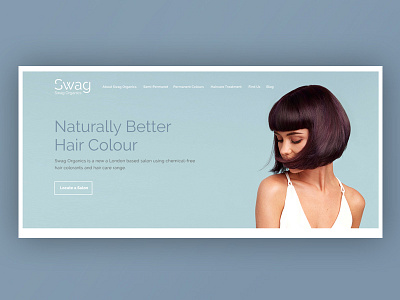 Header website beauty design header organic ui web