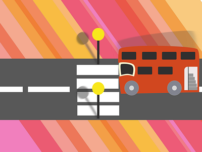 70 S 70s bus illustration london transport
