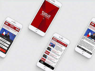 App for Public Sénat app design french iphone new photoshop politics ui ux