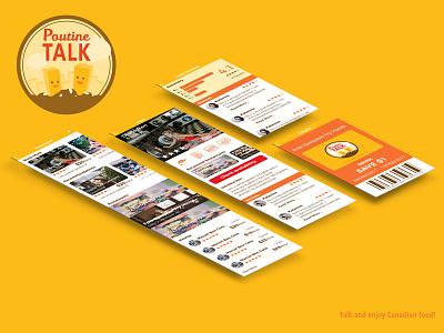 Poutinetalk app app booking coupon review search tutor ui