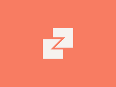 Z branding geometric letter logo shape symbol type typography z