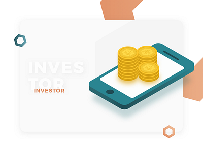 Investor Profile - Illustration for Cryptocurrency Website cryptocurrency design expanse illustration investor isometric profile ui user interface web design