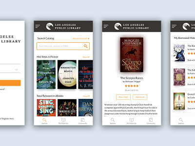 Library App Design app app design books library ui ui design ux ux design