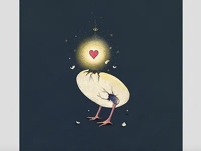 Valentine's Day anatomy bird egg heart light love magic nature
