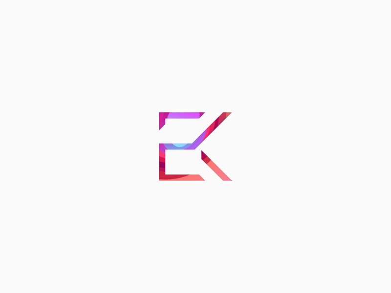 More colors in 2018! branding design color ek gradient logo logotype motion multicolor white