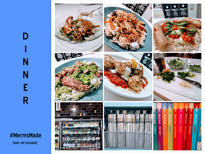 Dinner Collage asian bok choy cooking dinner food photography food photos ginger italian peanuts pork sausage steak