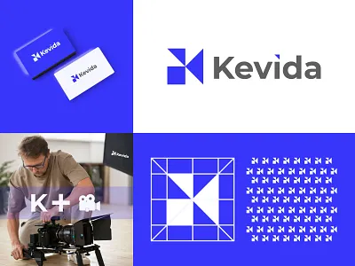 K letter video production logo design brand brand identity brand mark branding creative logo k k brand mark k letter logo k logo k logo mark k mark letter logo letter mark lettermark logo design studio studio logo video logo video maker logo video production logo