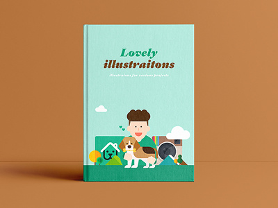 Lovely illustrations colorful cute flat fresh happy illust joy love neat world