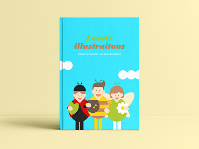 Lovely illustrations colorful cute flat fresh happy illust joy love neat world