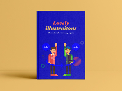 Lovely illustrations colorful cute flat fresh happy illust joy love neat world