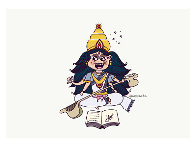 Saraswati art characterdesign design god illustration indiangod mrugaillustration