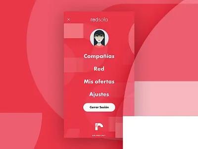Redsofa - App Preview android app burger menu ios menu screen screen design ui ui design ux
