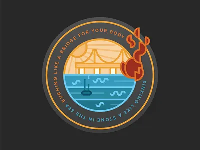 Brand New - Tautou band brand brand new bridge circle fire lockup logo new roundel water