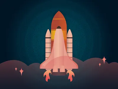Outta This World illustration nasa rocket rocket launch rocketship space spaceship