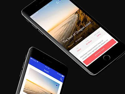 Trip app autonomous holidays iphone map rental selfdriving travel trip ui ux vacation