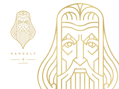 Gandalf gandalf linework odin wizzard