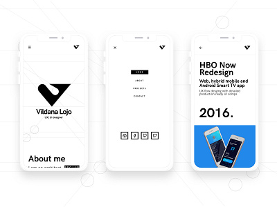 VLD Portfolio - Mobile figma iphonex iphone x landing page minimal mobile mobile design portfolio typography user experience user interface web design white