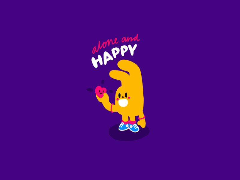 Valentine Pabs alone gif happy illustration love pabs valentine